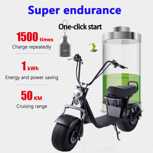 Load image into Gallery viewer, Electric Scooter 2000W 60KM/H Off Road E-Scooter W/ Golf Rack Golf Cart Scooter
