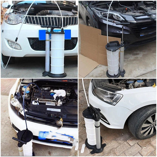 PORIYA 9L Waste Oil Fluid Suction Manual Extractor Pump Vacuum Fuel Car Boat Transfe