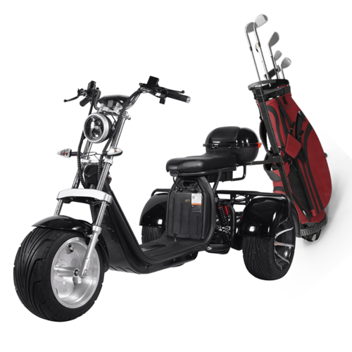 Load image into Gallery viewer, Electric Tricycle 3000W 60KM/H Off Road E-Scooter W/ Golf Rack Golf Cart Scooter
