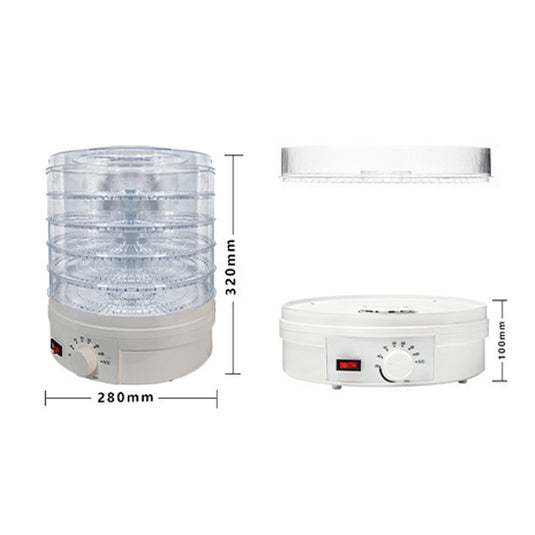 PORIYA 5/10 Trays Food Dehydrator Stainless Steel Fruit Dehydrators Jerky Dryer