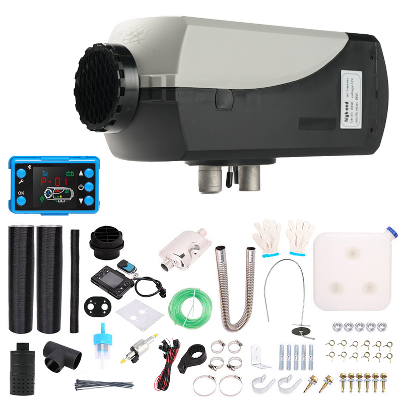 Load image into Gallery viewer, PORIYA Diesel Air Heater 12V 8KW Bluetooth App LCD Display for Bus RV Indoors
